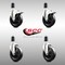 Service Caster 5 Inch 316SS Soft Rubber Swivel 1-1/2 Inch Stem Caster Lock Brake SCC, 2PK SCC-SS316TTLEX20S514-SRS-2-S-2-112 - alternate 4